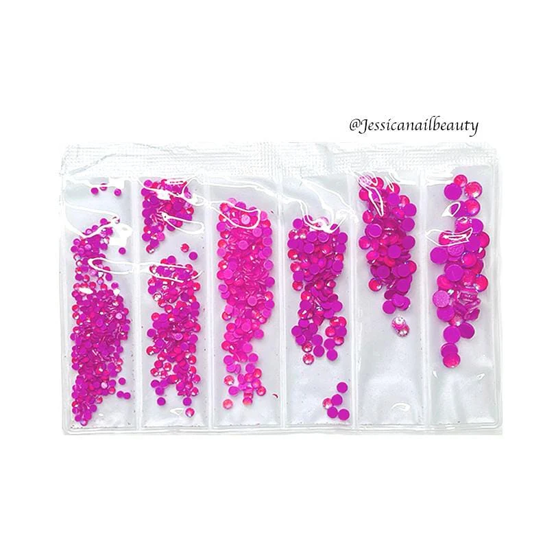 JNBS Luminous/ Glow in the dark Mixed-Size Rhinestone (Bag of 6 sizes) - Image 4
