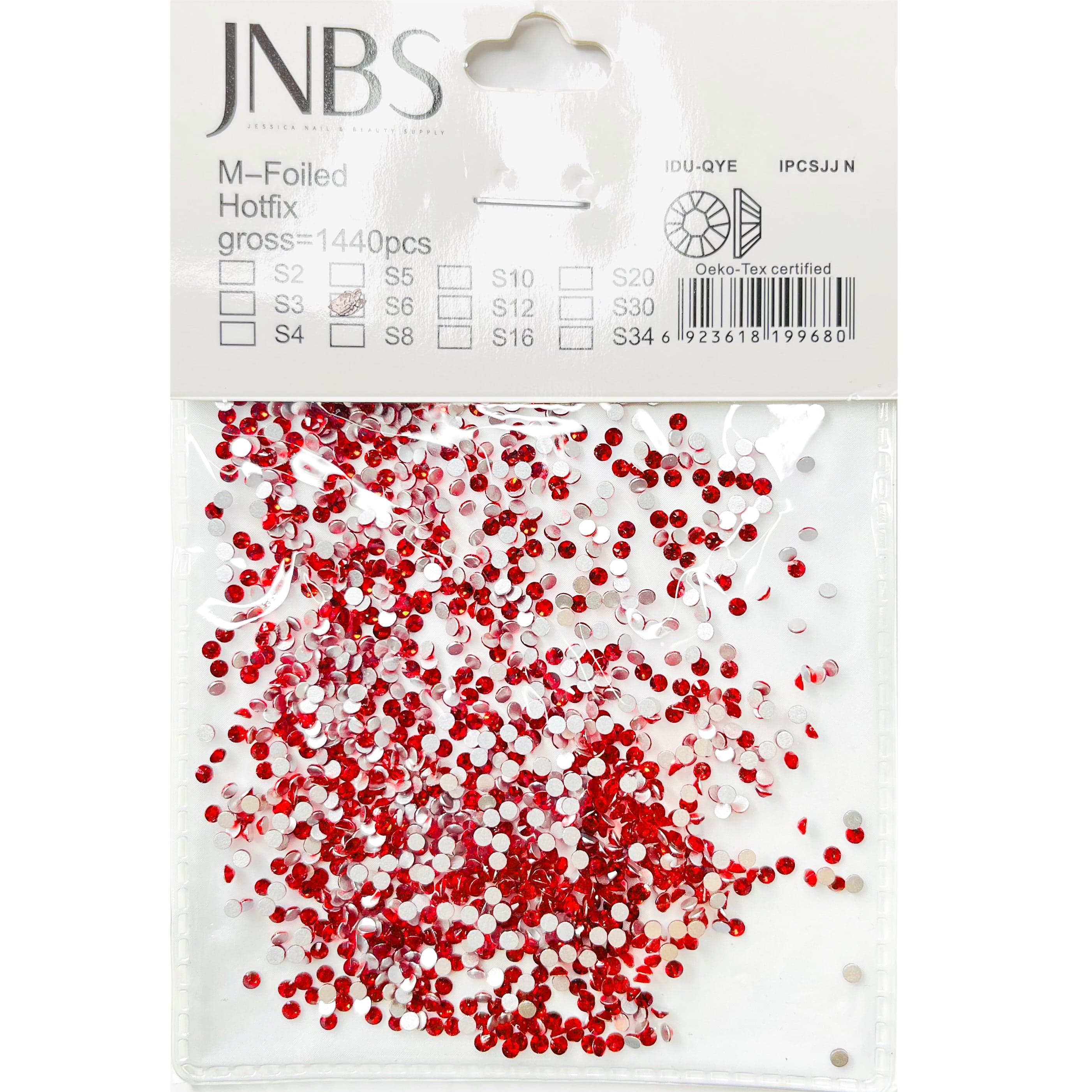 JNBS Round Flatback Rhinestone Siam Red - Image 4