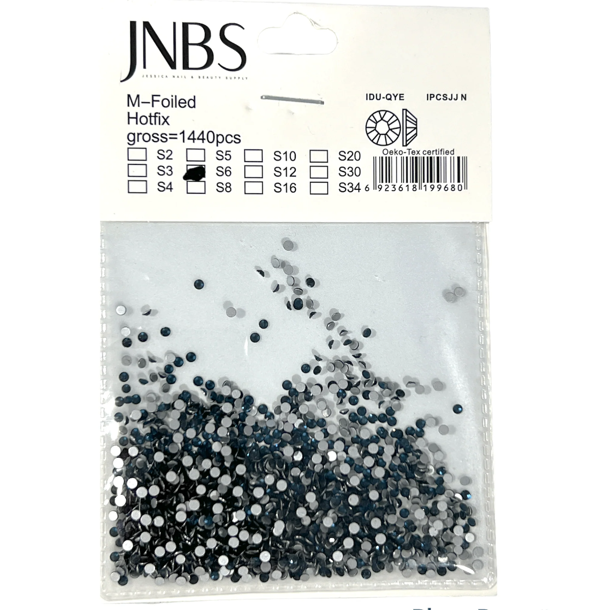 JNBS Round Flatback Rhinestone Montana Blue - Image 3