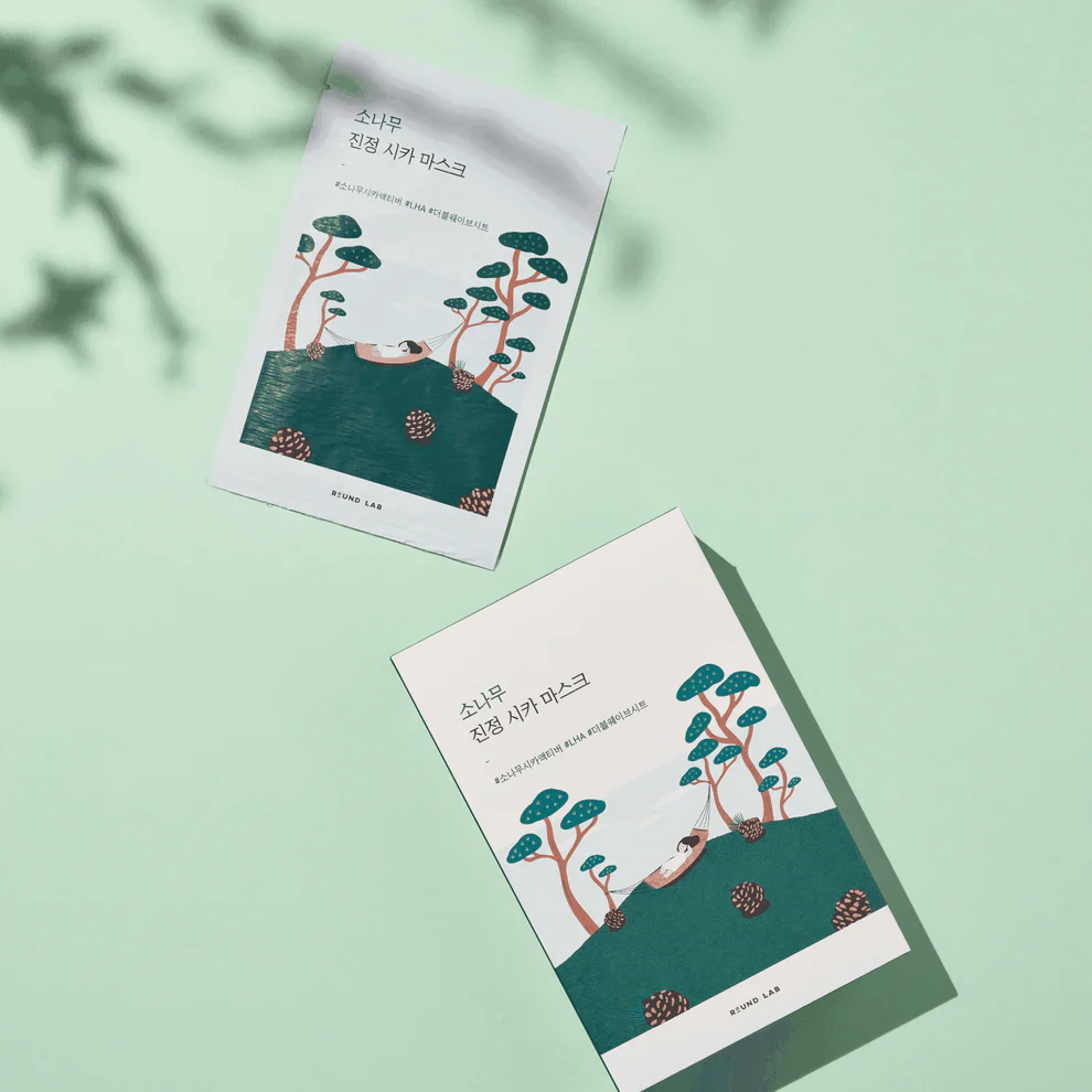 ROUND LAB Pine Calming Cica Mask (27mL*10ea) - Image 2