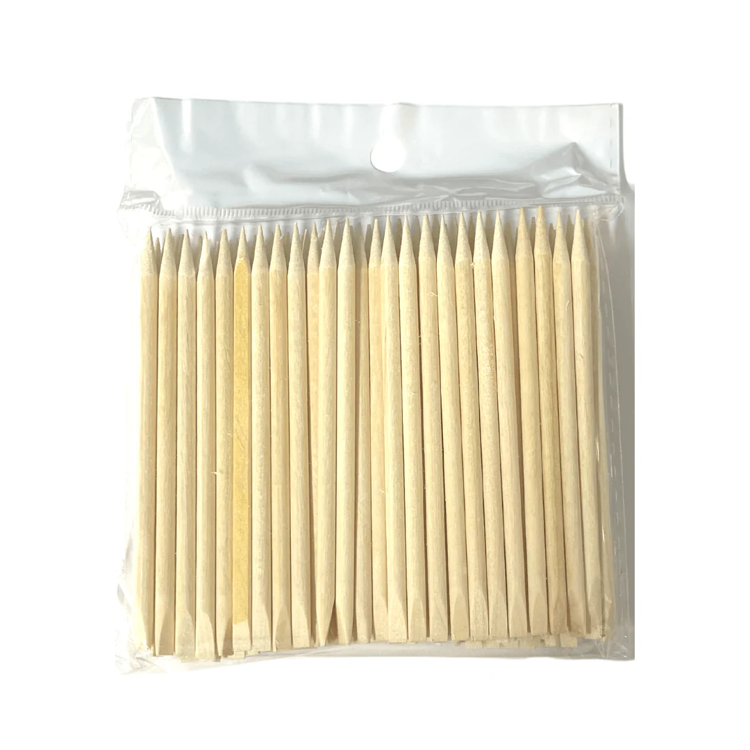 Silver Star Wooden Stick (Bag of 100pcs) 3 Sizes - Image 3