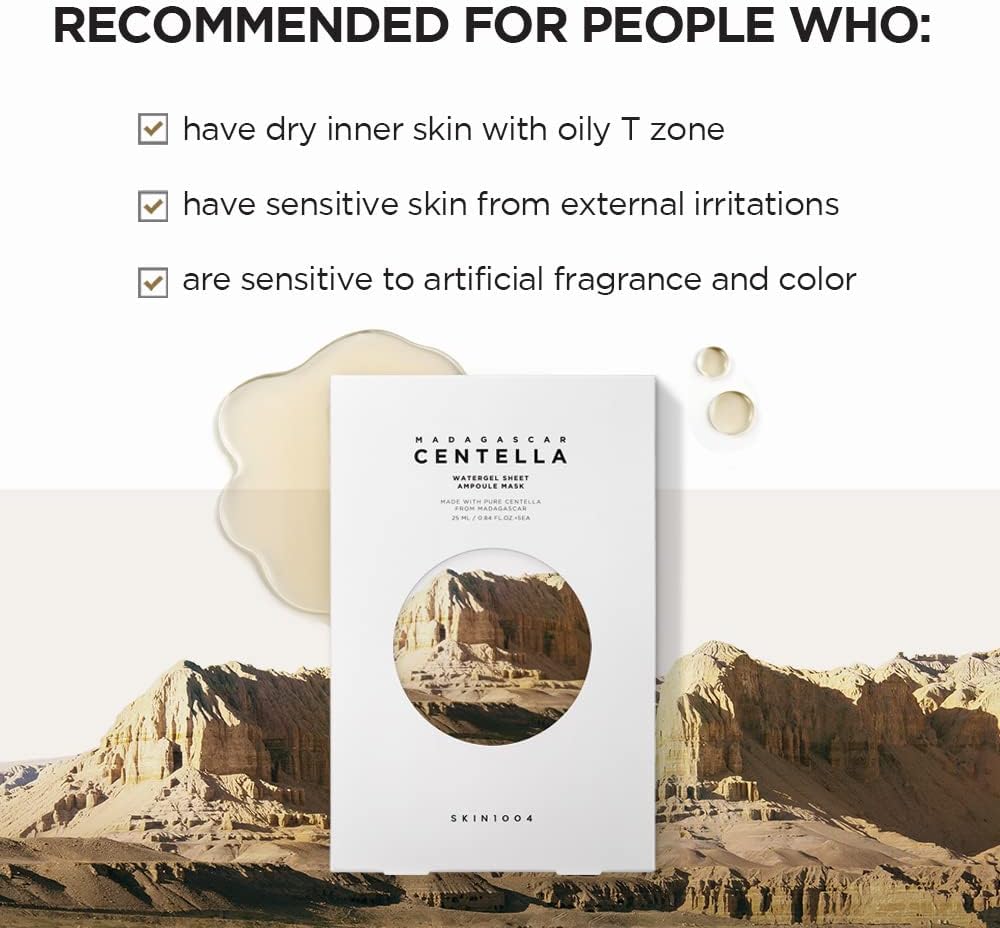 SKIN1004 Madagascar Centella Watergel Sheet Ampoule Mask - Image 6