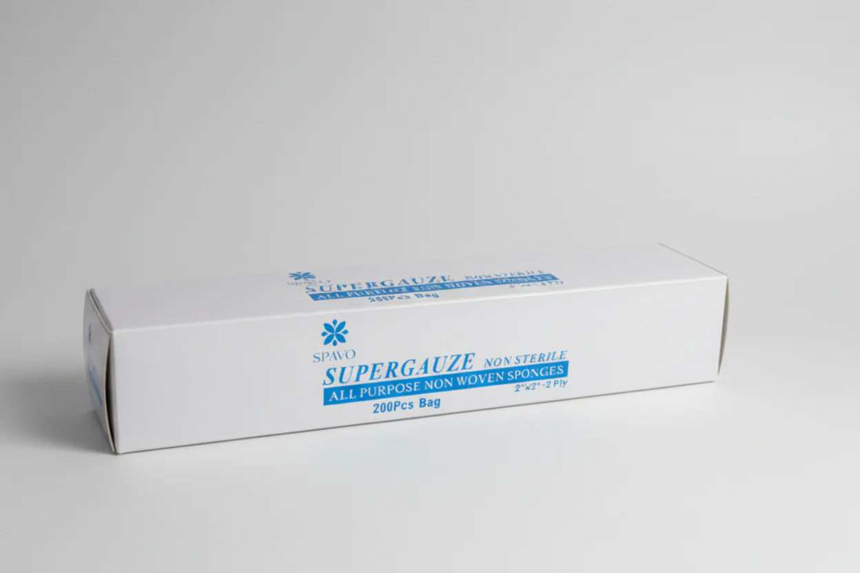 SPAVO Non-Woven 2-ply Sponge Super Gauze 200 pcs (2x2")