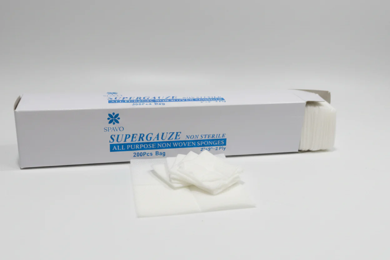 SPAVO Non-Woven 2-ply Sponge Super Gauze 200 pcs (2x2") - Image 2