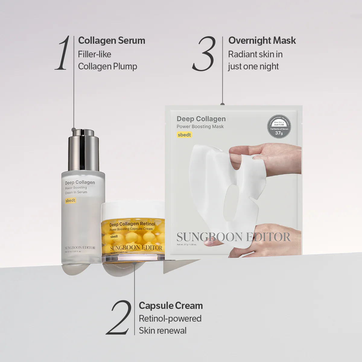 SUNGBOON EDITOR Deep Collagen Power Boosting Mask 37g - Image 3