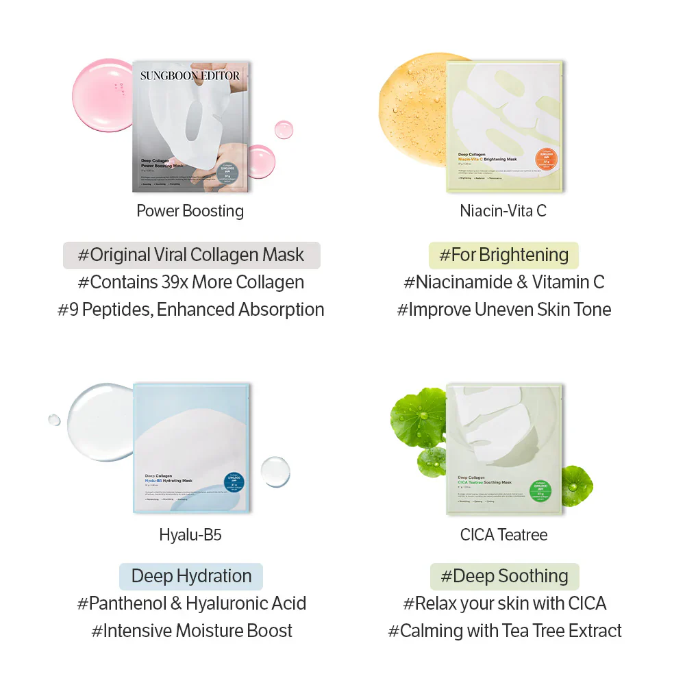 SUNGBOON EDITOR Deep Collagen Power Boosting Mask 37g - Image 4