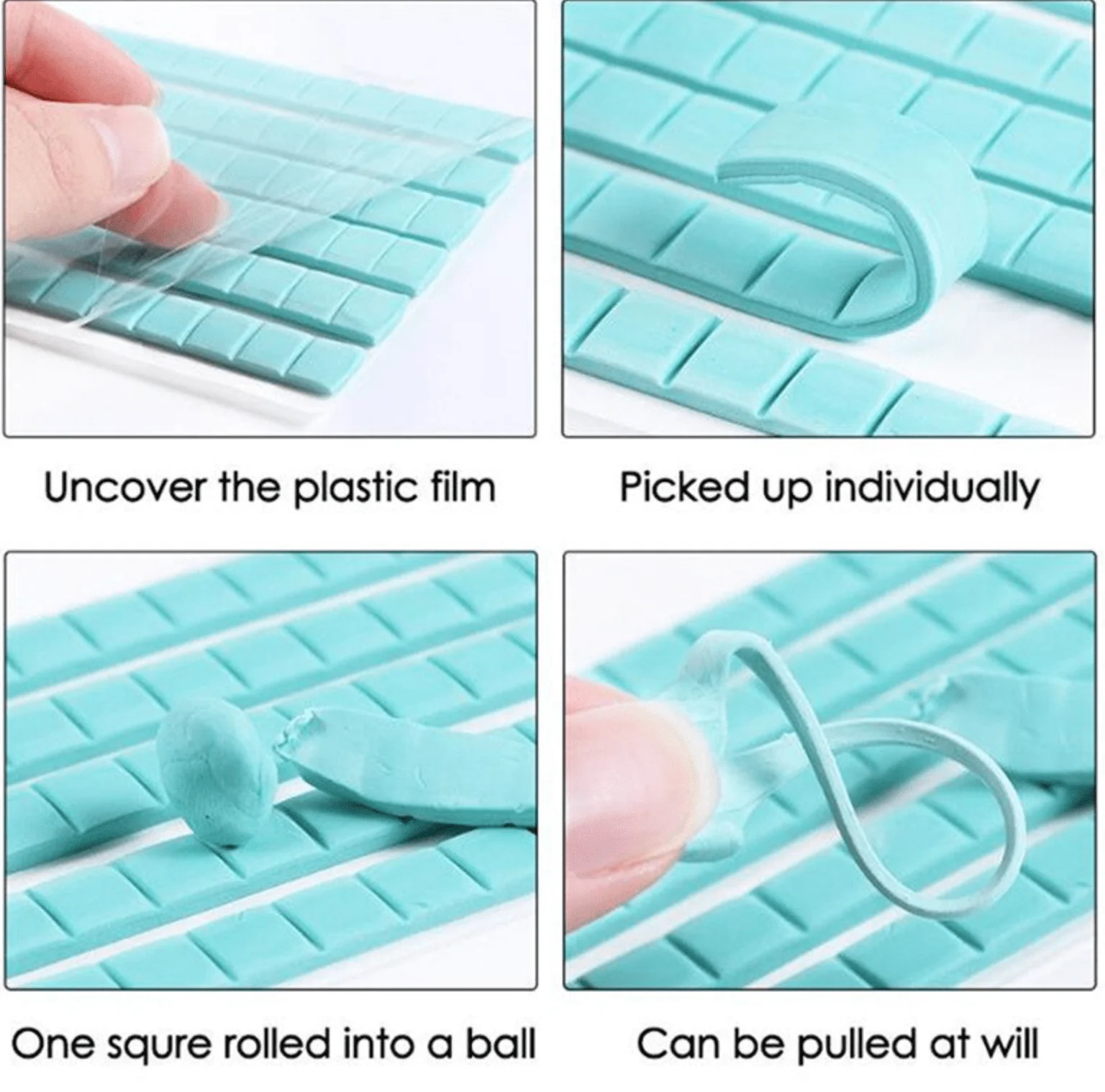 GREEN CLAY Tack It Reusable Rubber Clay for Press On Holder Stand - Image 5