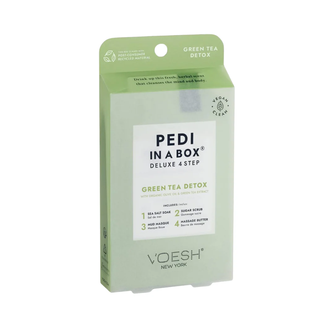 VOESH Pedi In A Box Deluxe 4 Step Green Tea Detox