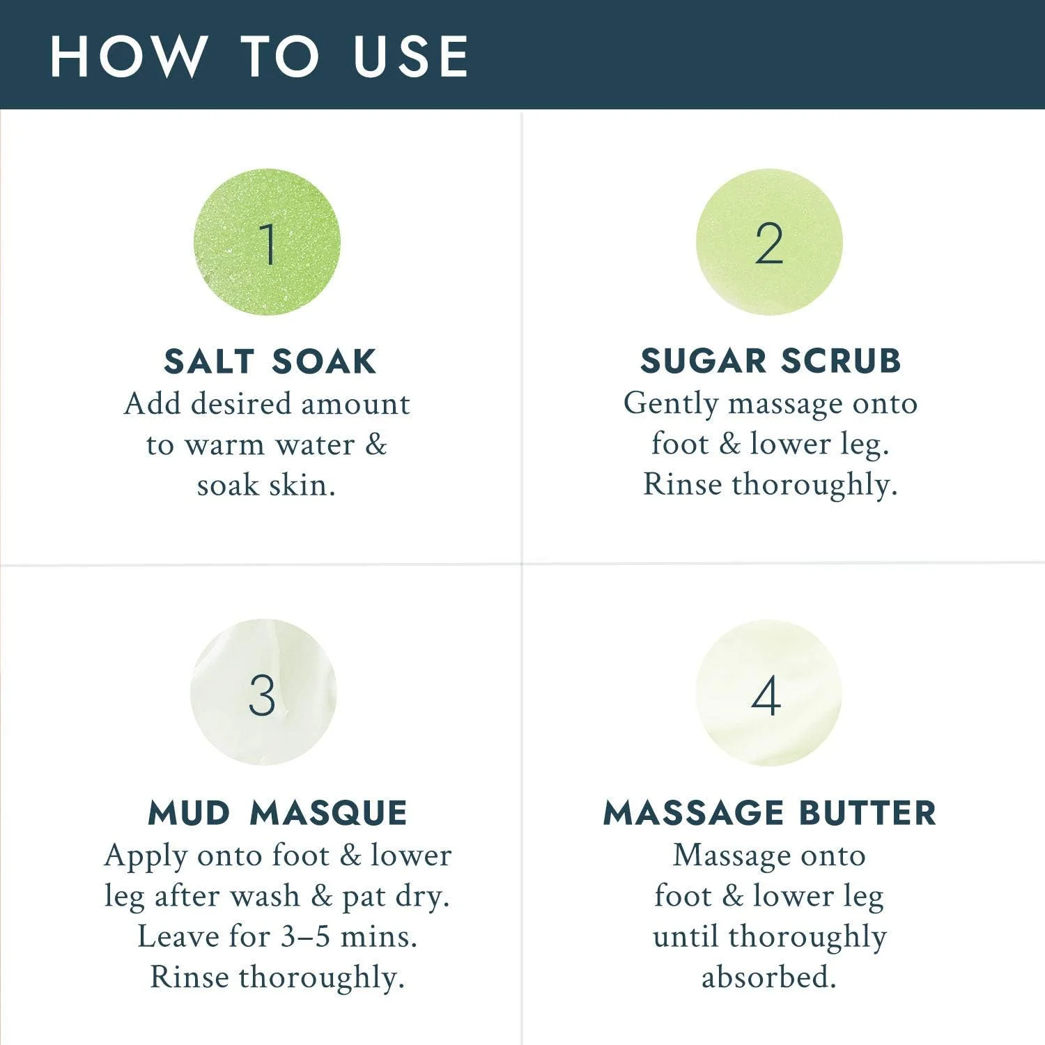 VOESH Pedi In A Box Deluxe 4 Step Green Tea Detox - Image 7