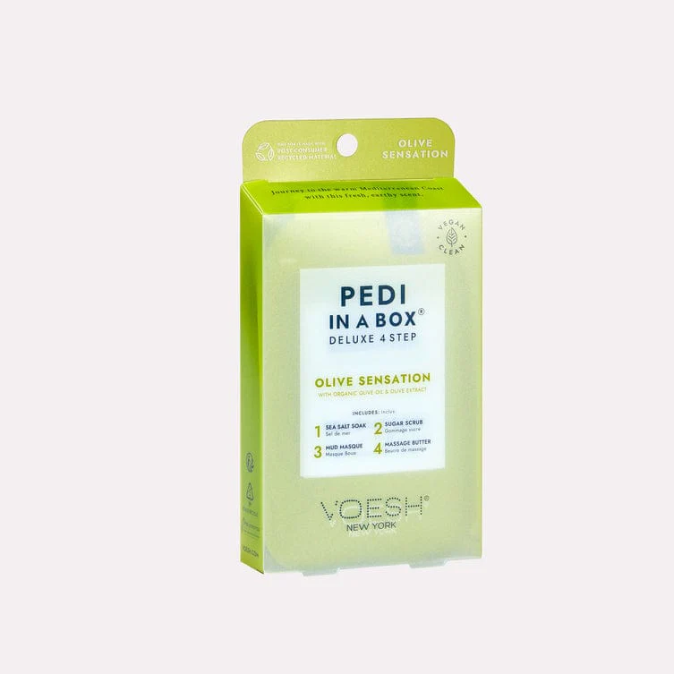 VOESH Pedi In A Box Deluxe 4 Step Olive Sensation