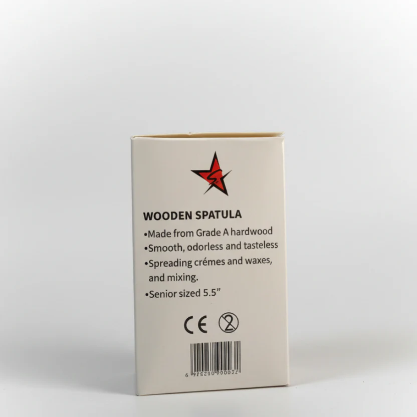 Silver Star Wood Stick Spatula 5.5" (500pcs) - Image 3