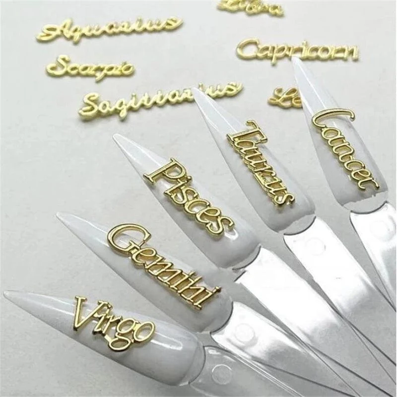 JNBS Zodiac Word Metal Charm